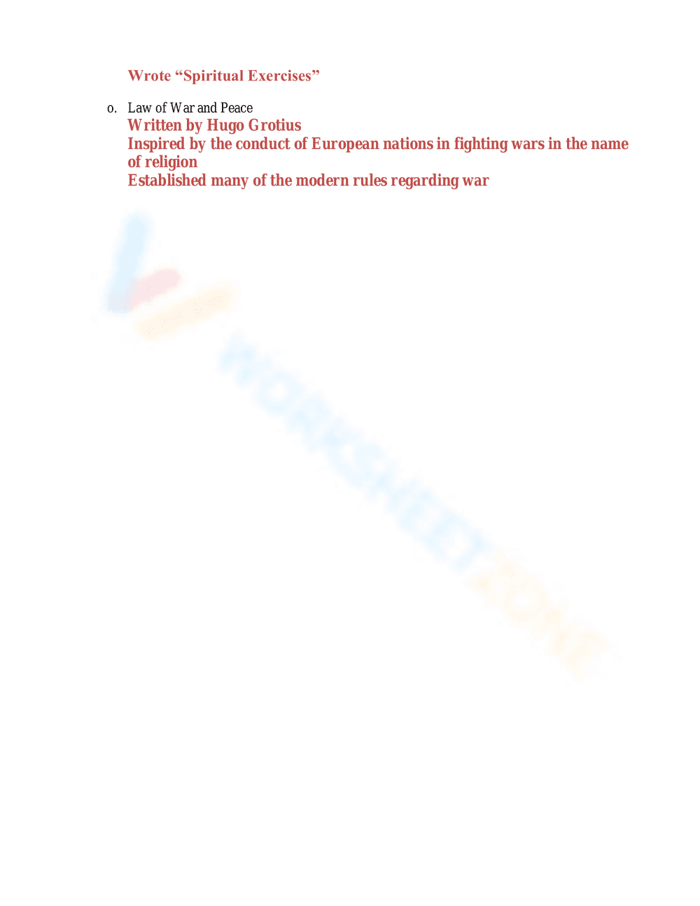 Renaissance & Reformation: A Reflection Worksheet - Page 7