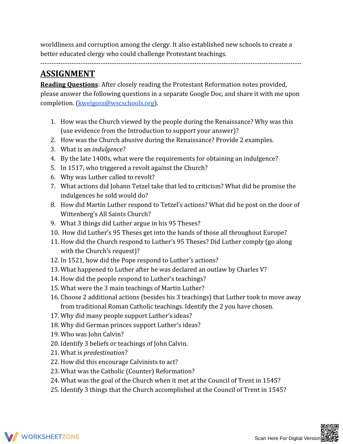 Protestant Reformation: A Historical Overview - Page 6