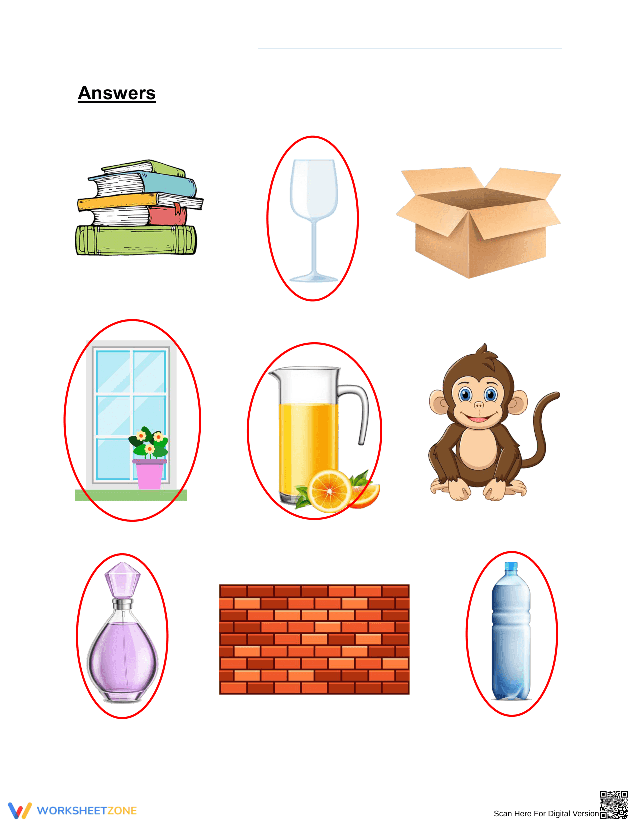 Transparency Science Worksheet | Grade 1 Printable - Page 2