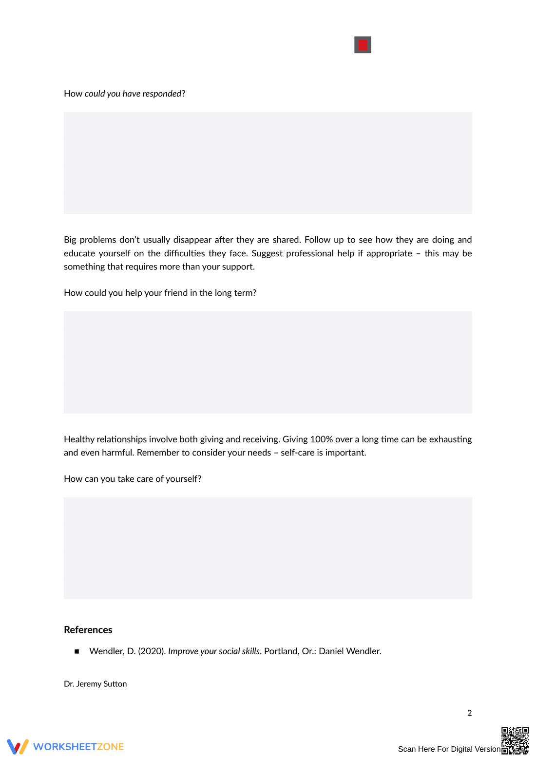 How to Support Your Friends Social Skills - Page 2