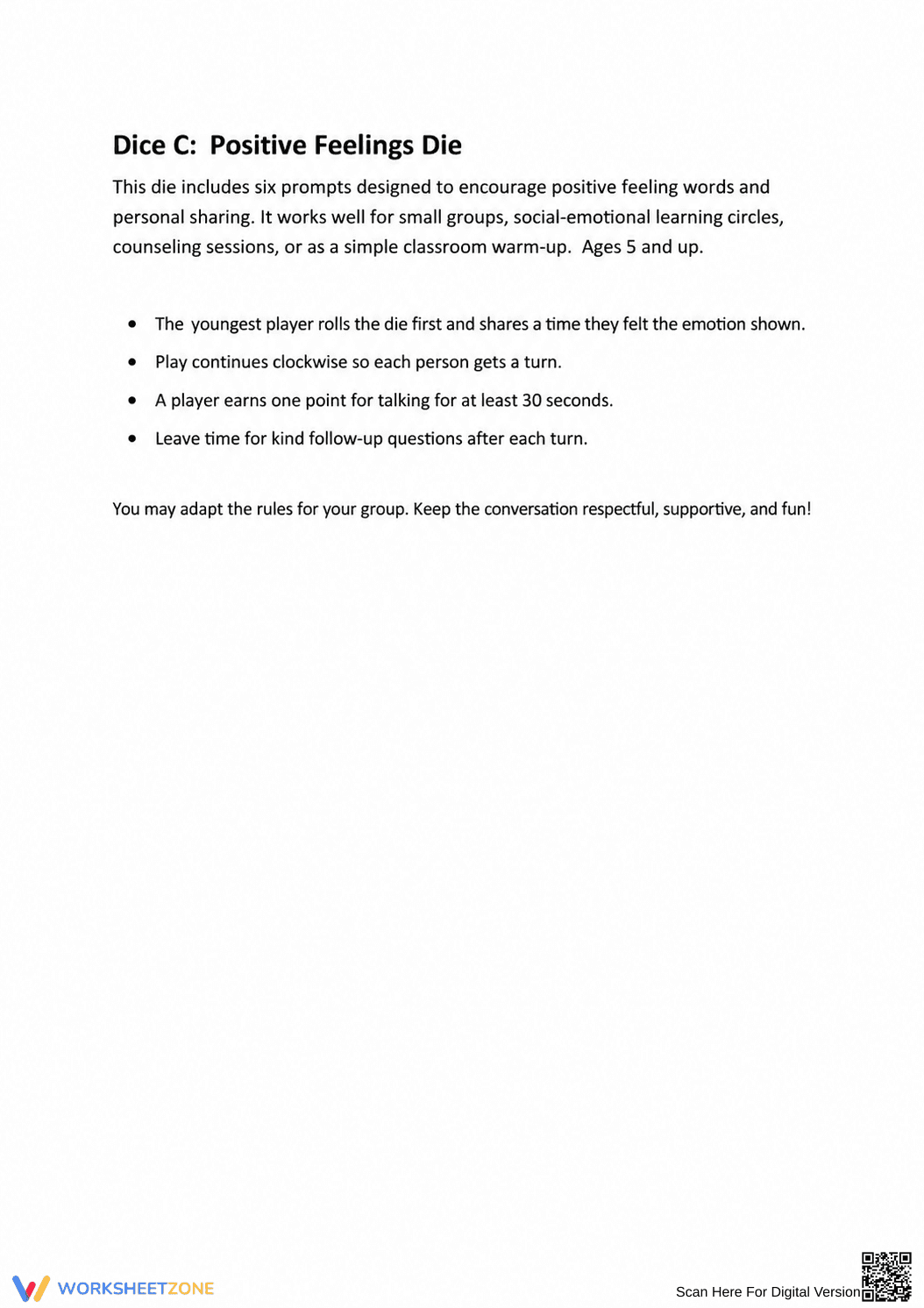Essential Role Play Games: Show Your Feelings | Grade 12 - Page 2