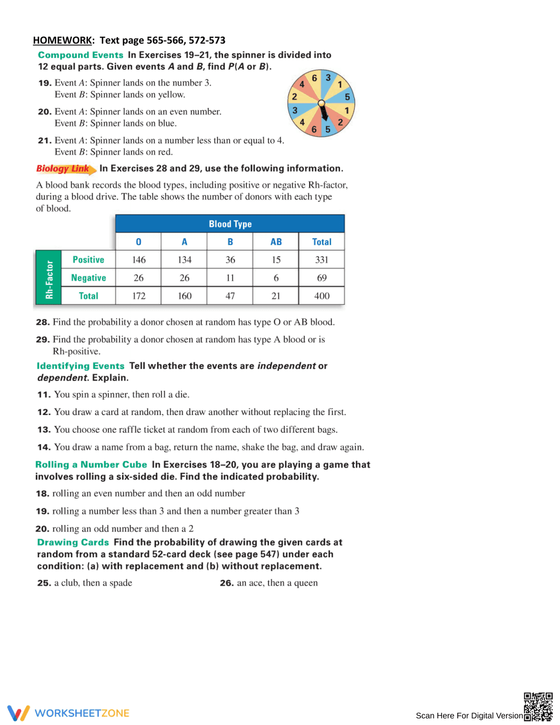 Practice Probability of Compound Events with this Worksheet - Page 4