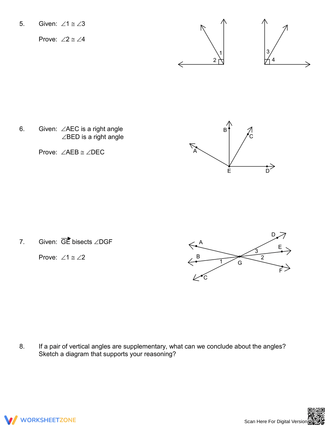 Geometry Proof Worksheet: Practice and Learn - Page 2
