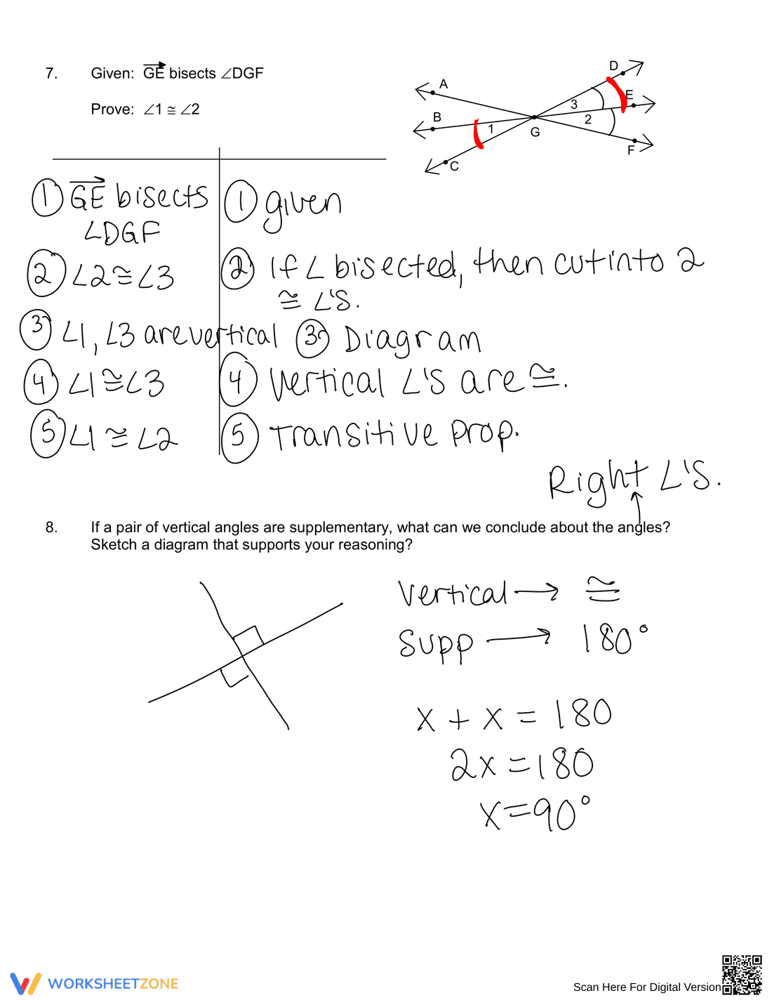 Geometry Proof Worksheet: Practice and Learn - Page 6