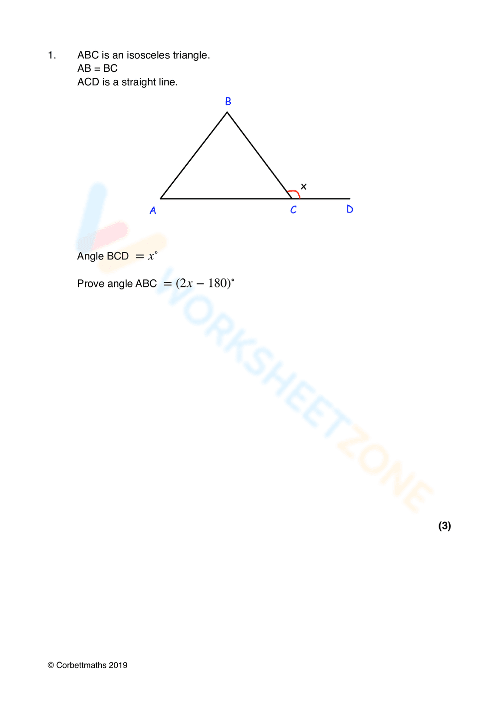 Enhance Geometry Skills with Geometric Proof Worksheet - Page 2