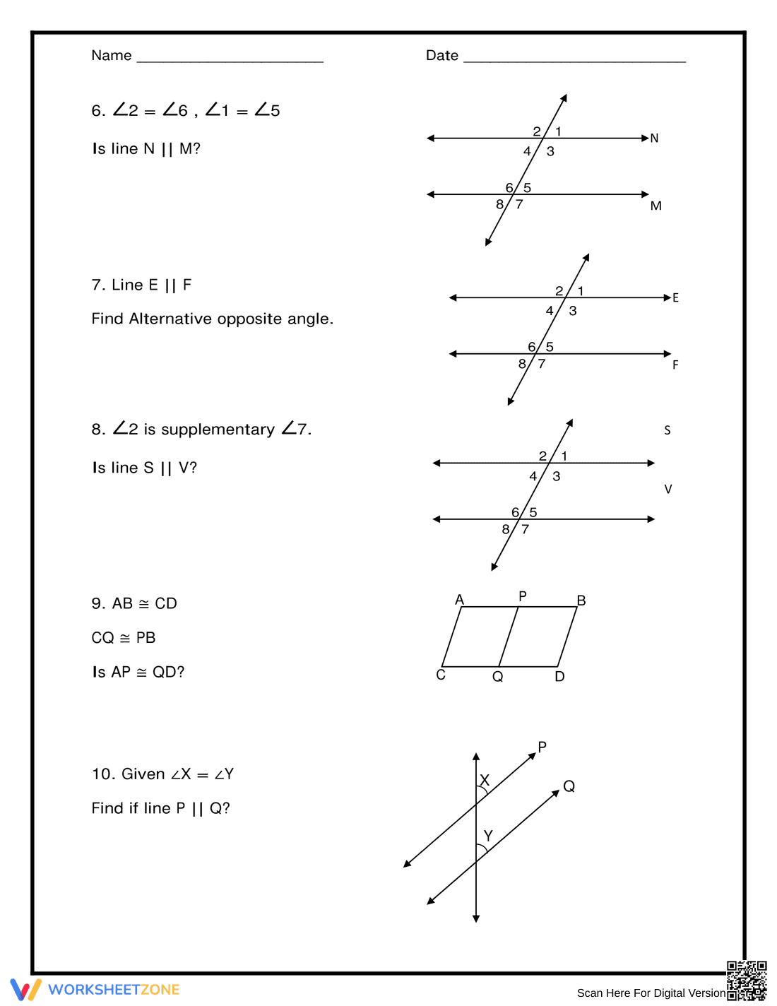 Practice Geometric Proofs with Independent Practice - Page 2