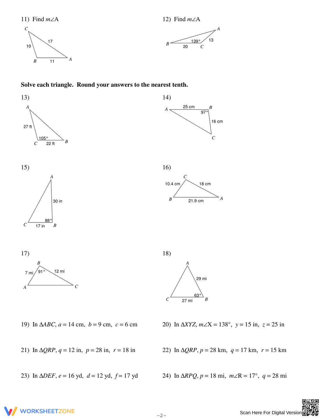The Law of Cosines - Page 2