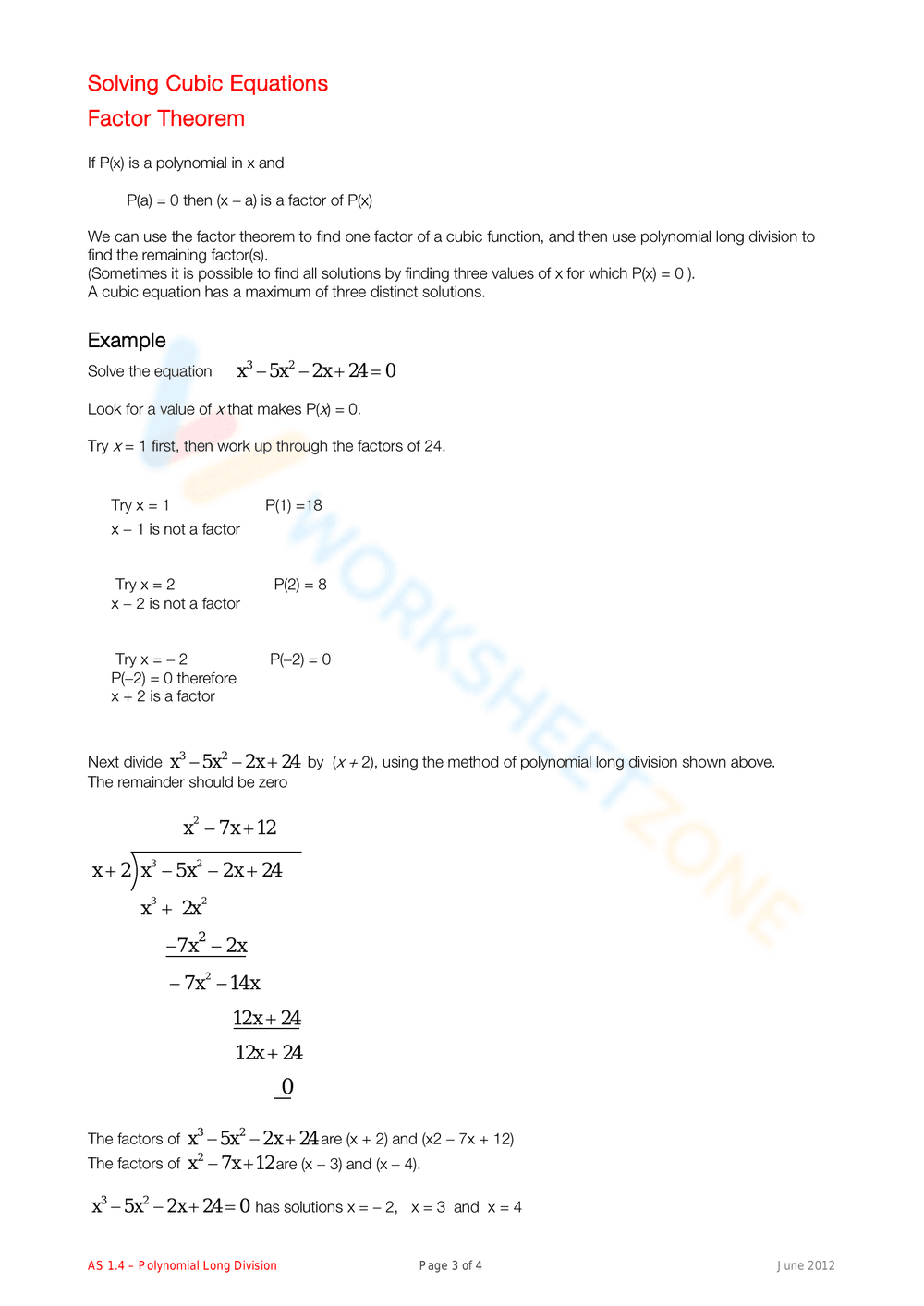 Master Polynomial Long Division - Page 3