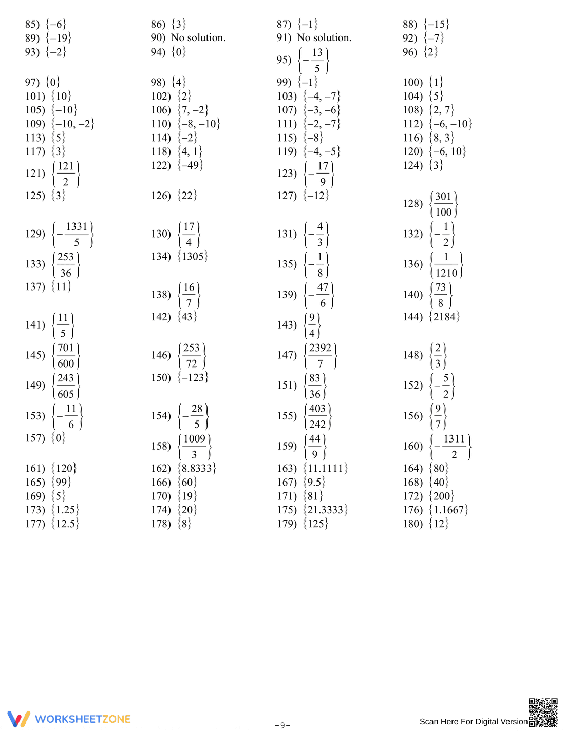 Logarithms: Expand, Condense, Solve - Page 9