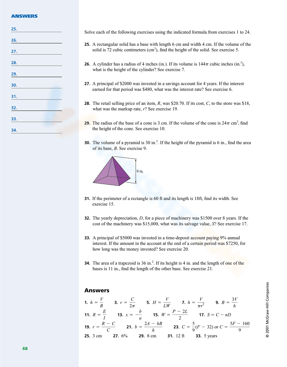 Solving Literal Equations and Formulas - Page 6