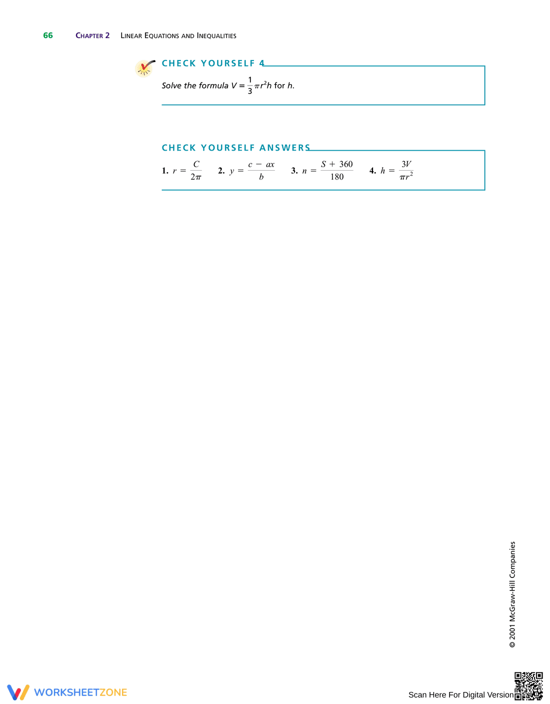 Solving Literal Equations and Formulas - Page 4