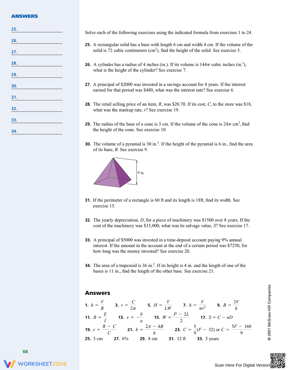 Solving Literal Equations and Formulas - Page 6