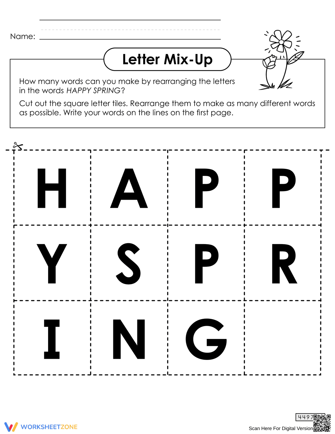 Letter Mix-Up Recognition Worksheet - Page 2