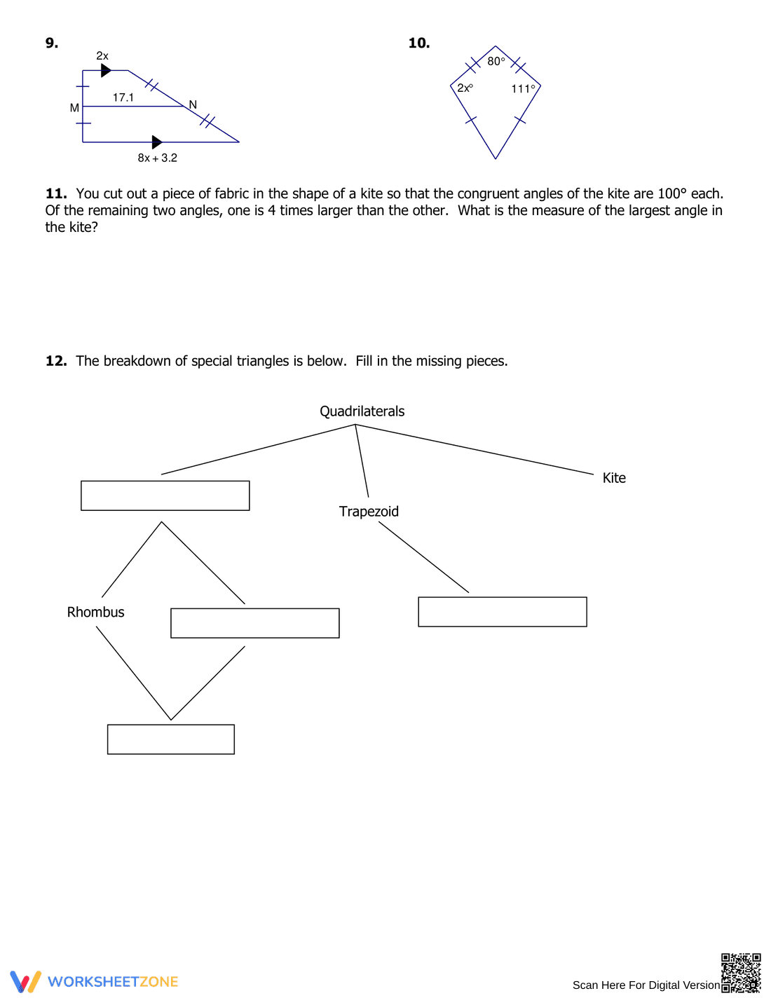 Exploring Trapezoids and Kites - Page 2