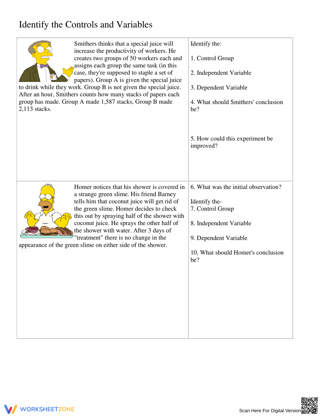 Identify Variables in Experiments - Page 5
