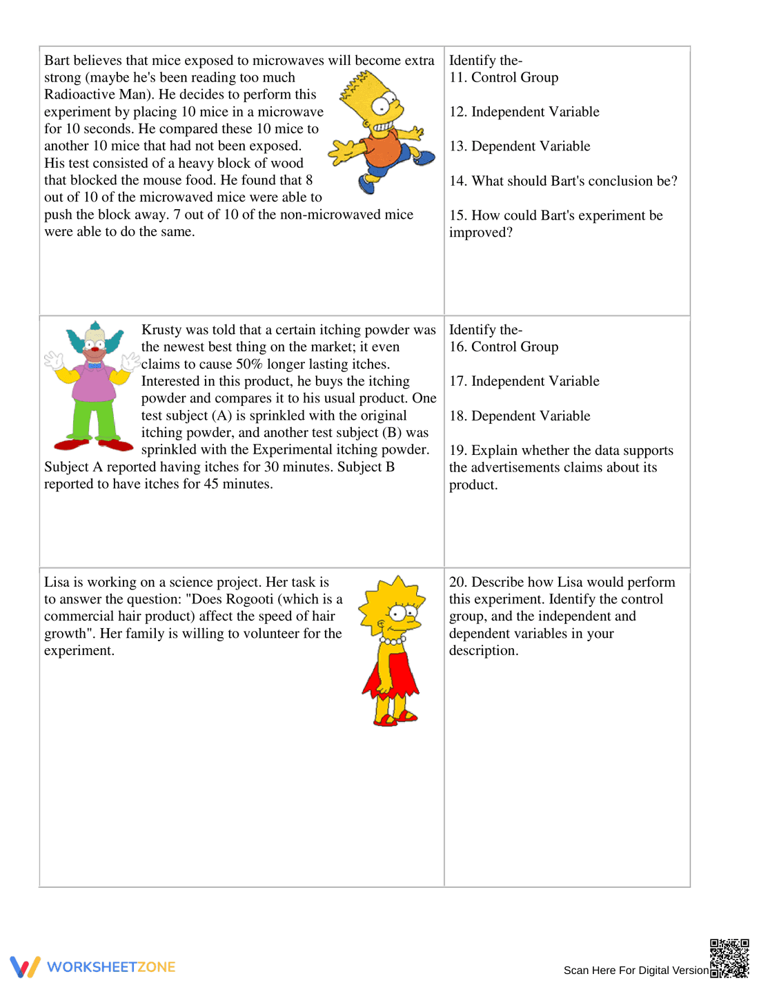 Identify Variables in Experiments - Page 6