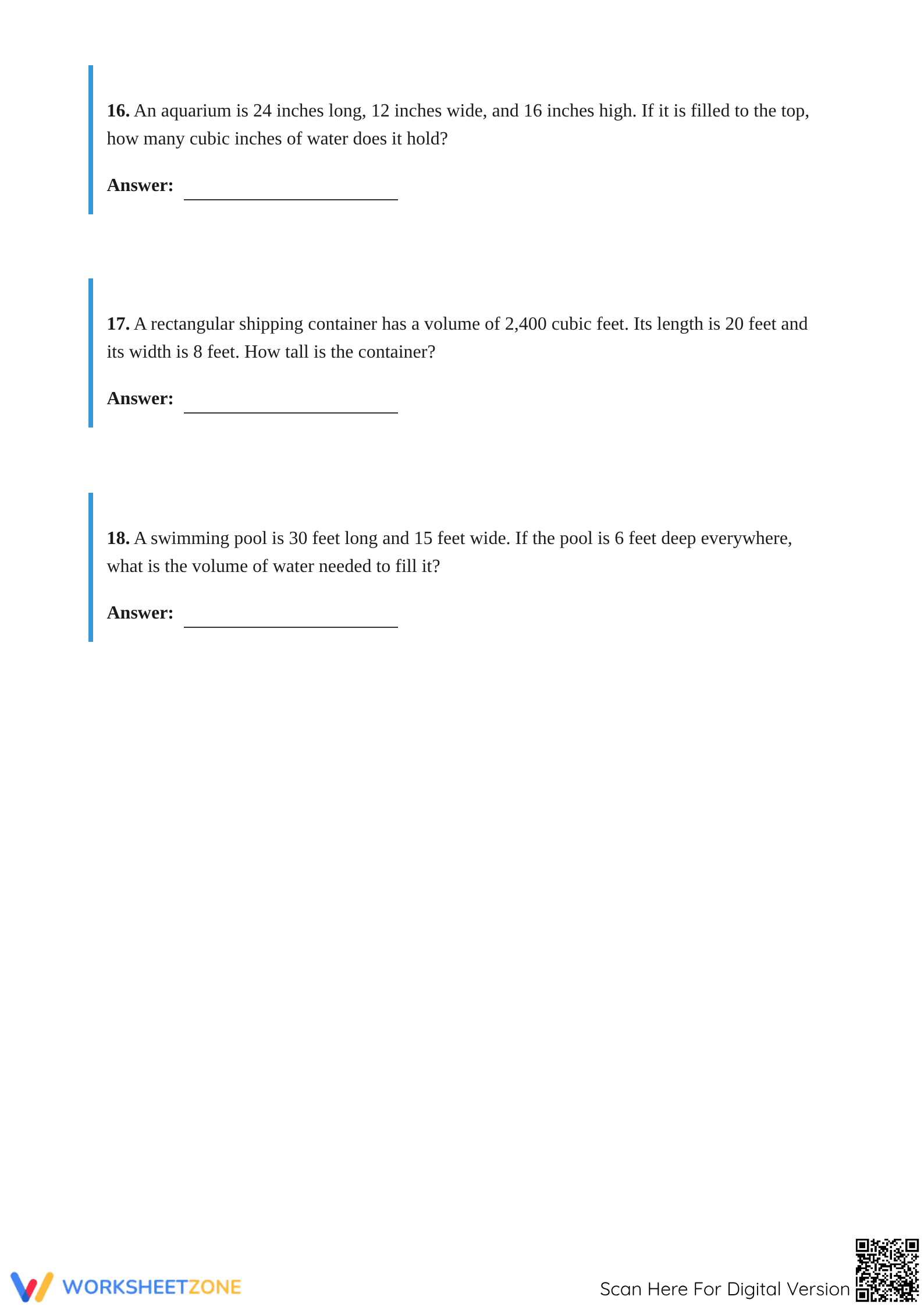 Volume of Rectangular Prism Worksheet | Essential Grade 6-9 - Page 4