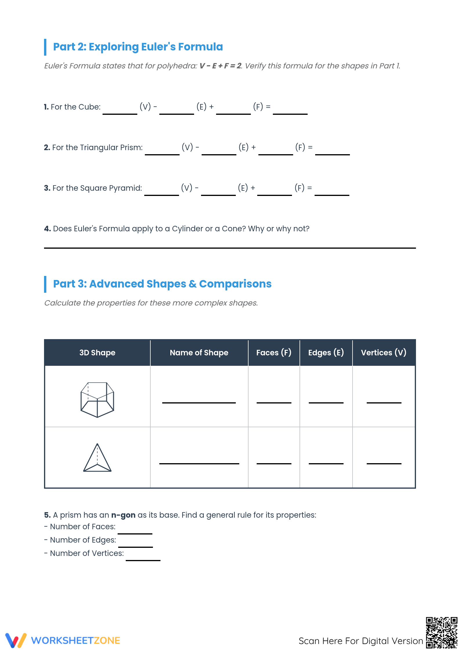 G.GMD.B.4 Worksheet: 3D Shape Properties — Grade 8 Aligned - Page 2