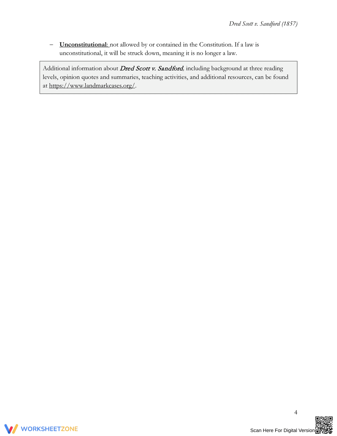 Dred Scott vs. Sandford (1857): Understanding the Case - Page 4