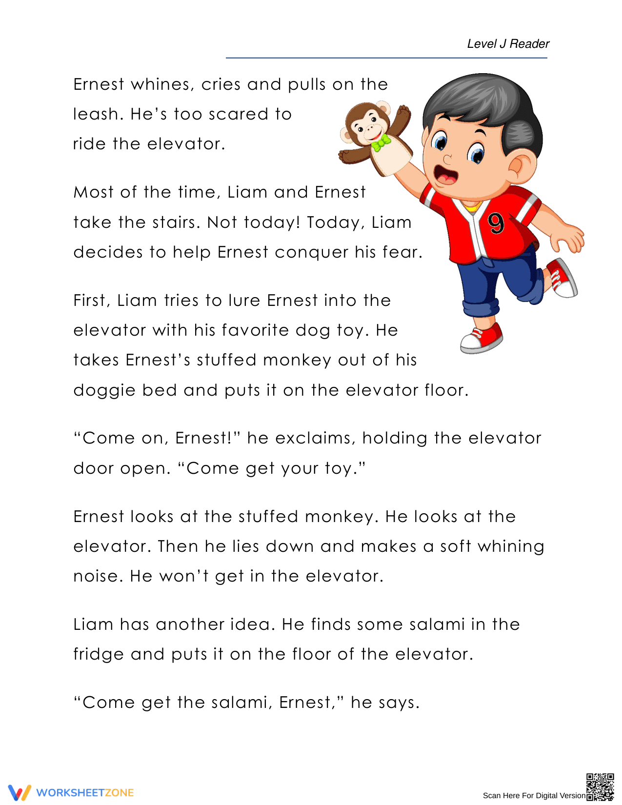 Reading Comprehension: Ernest and the Elevator - Page 2