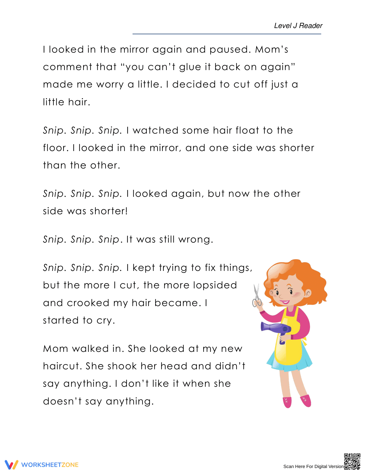 Enhance Reading Skills with Engaging Comprehension Worksheet - Page 3