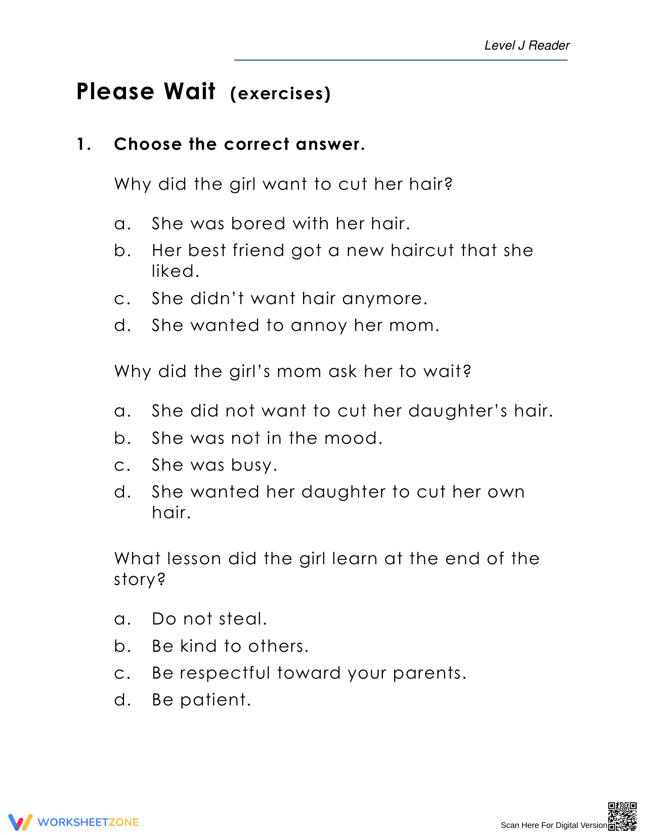 Enhance Reading Skills with Engaging Comprehension Worksheet - Page 5