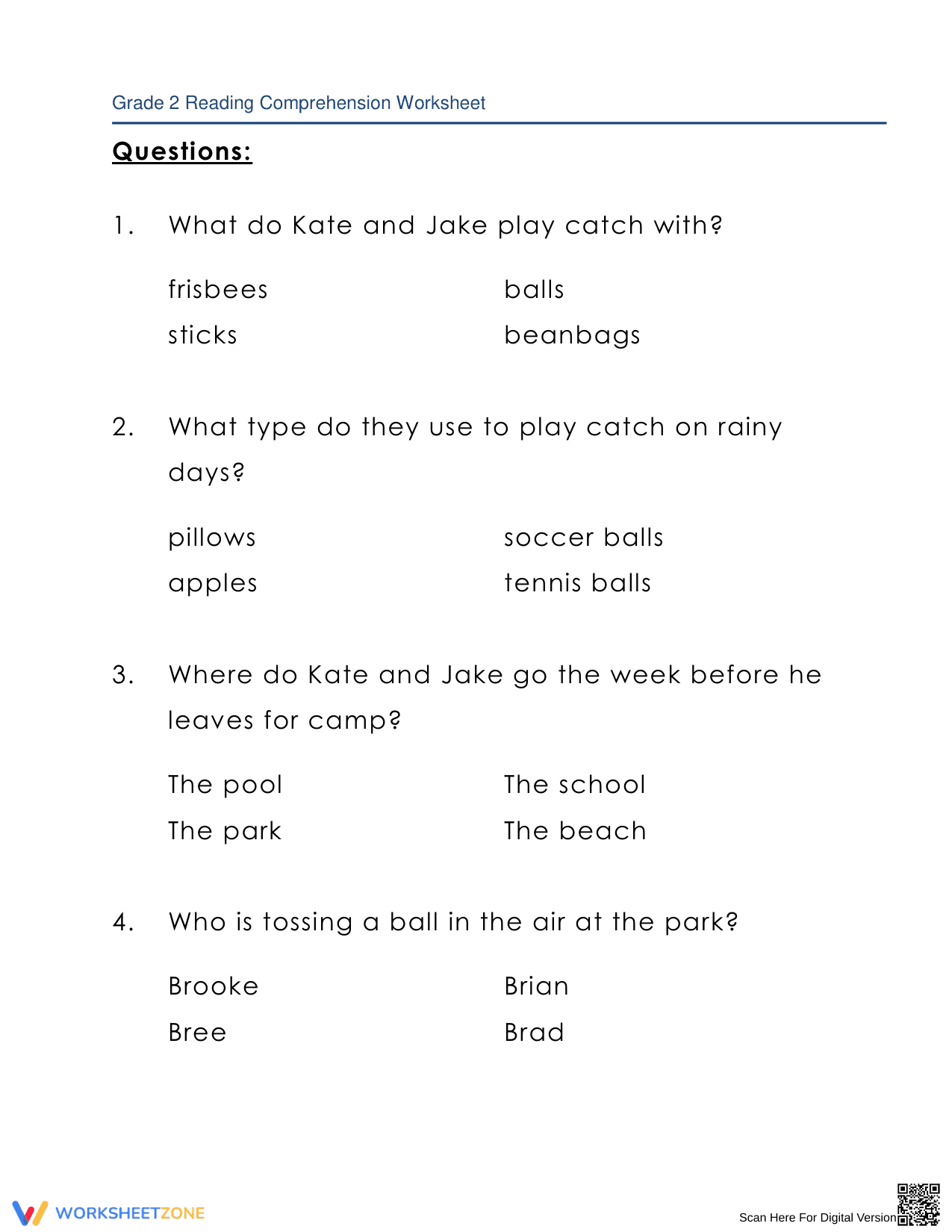 Playing Catch: Enhance Reading Skills with Fun Stories - Page 2