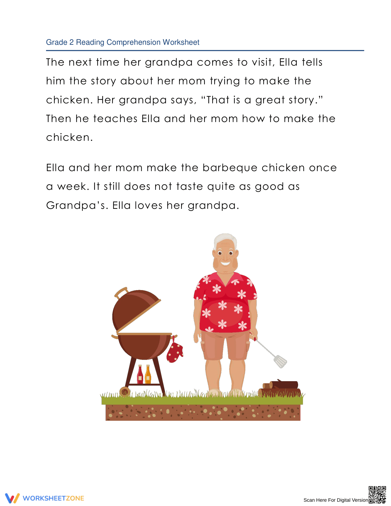 Grandpa's Cooking: A Reading Comprehension Adventure - Page 2
