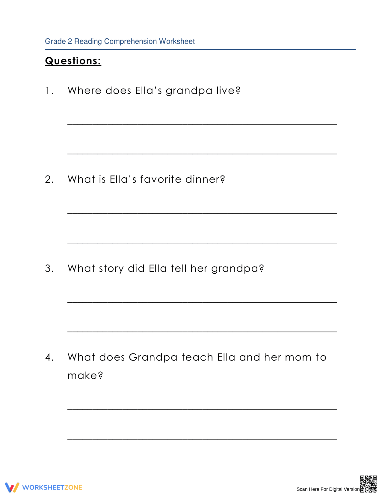 Grandpa's Cooking: A Reading Comprehension Adventure - Page 3
