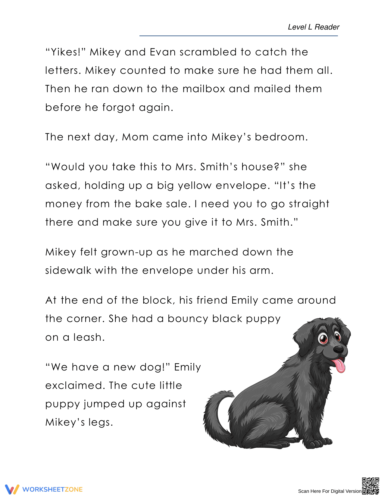 Mikey Mails It: A Reading Comprehension Worksheet Adventure - Page 2