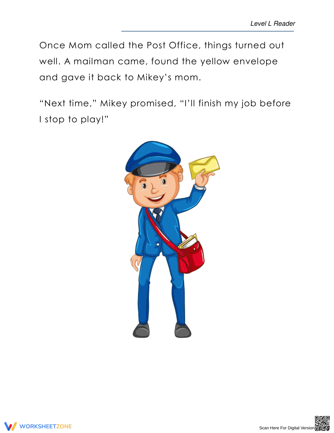 Mikey Mails It: A Reading Comprehension Worksheet Adventure - Page 5