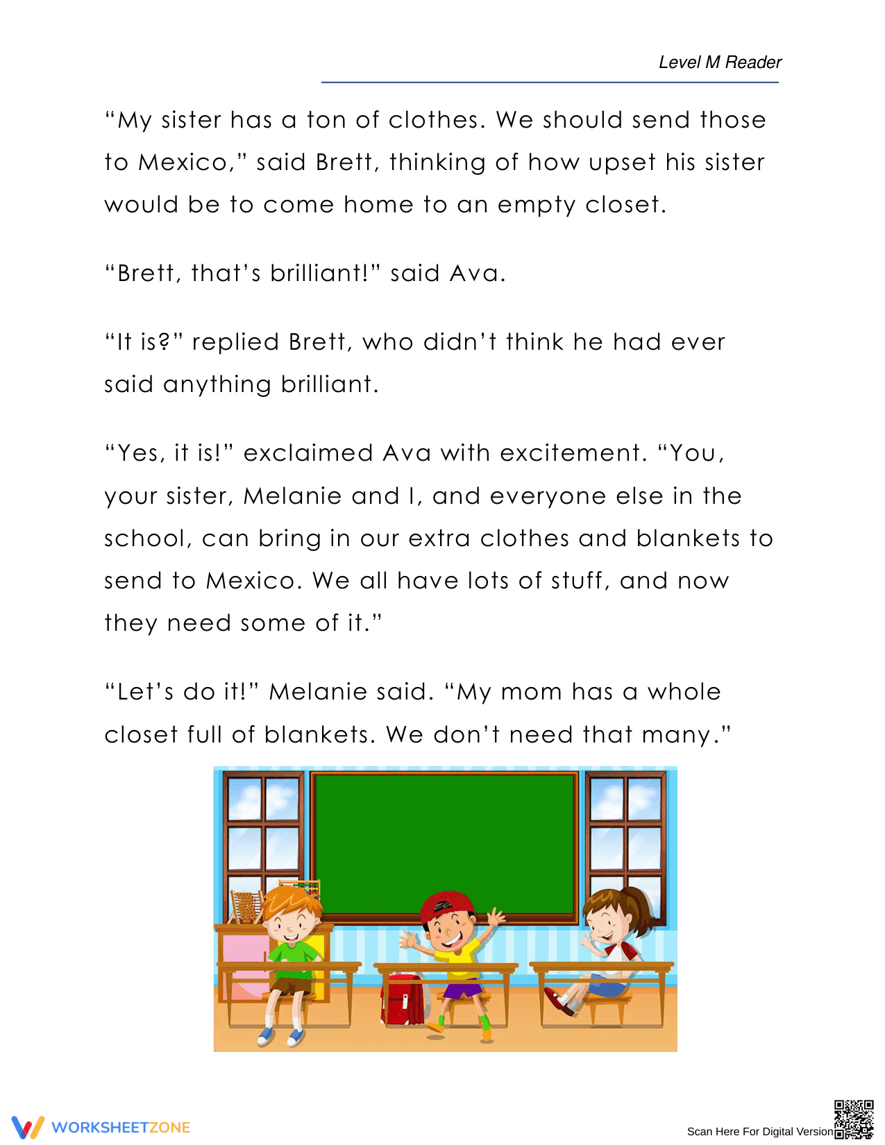 The Blanket Drive: A Reading Comprehension Worksheet - Page 2