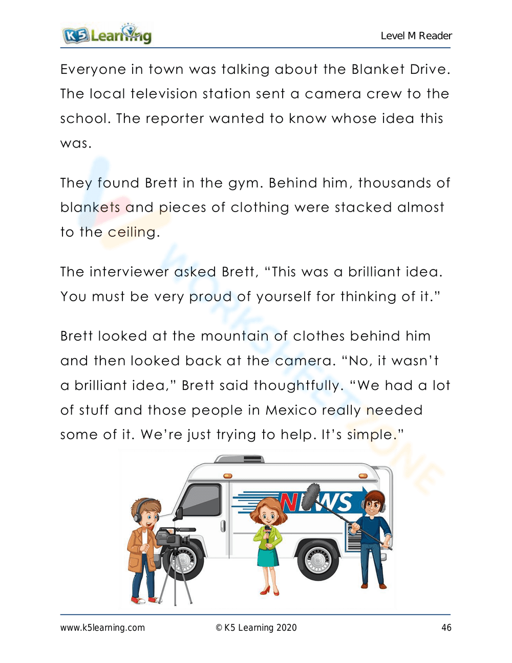The Blanket Drive: A Reading Comprehension Worksheet - Page 4