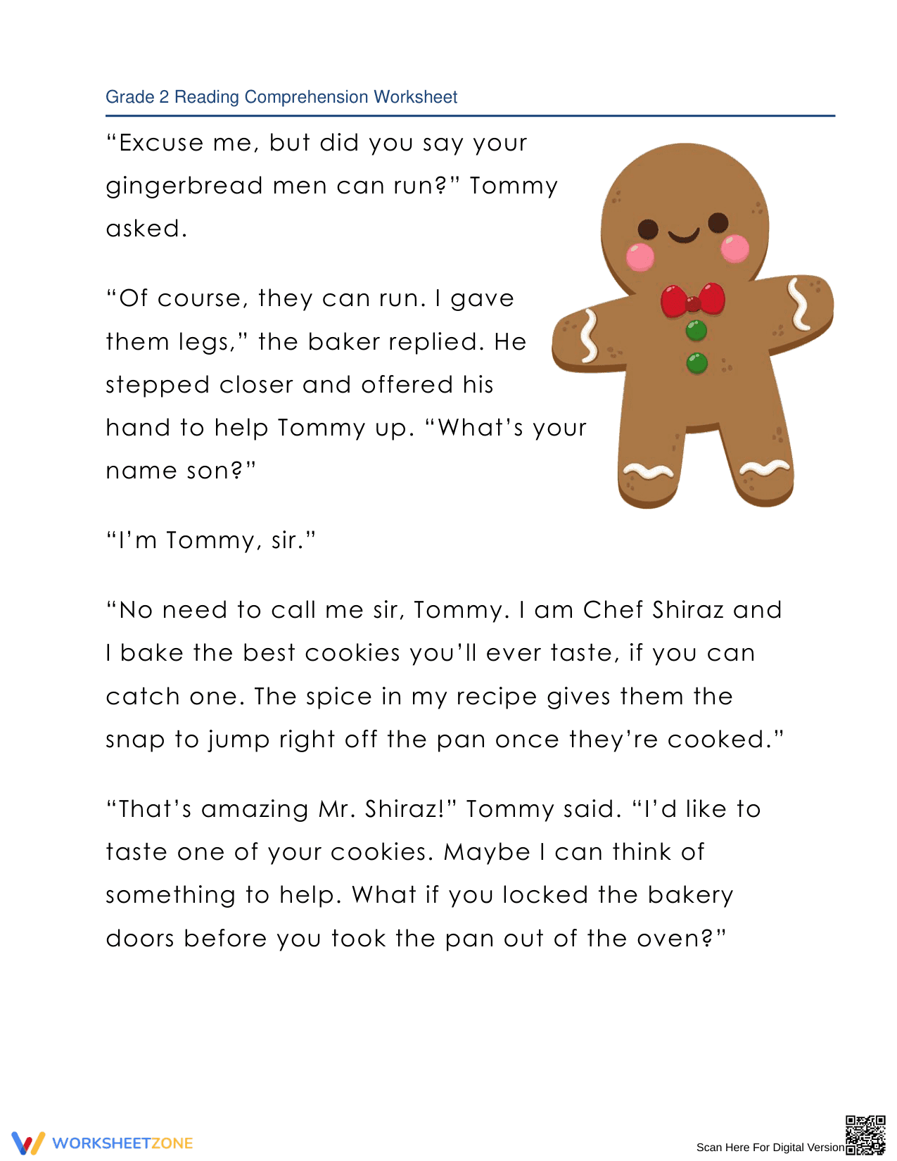 How to Catch a Cookie: A Reading Comprehension Story - Page 2