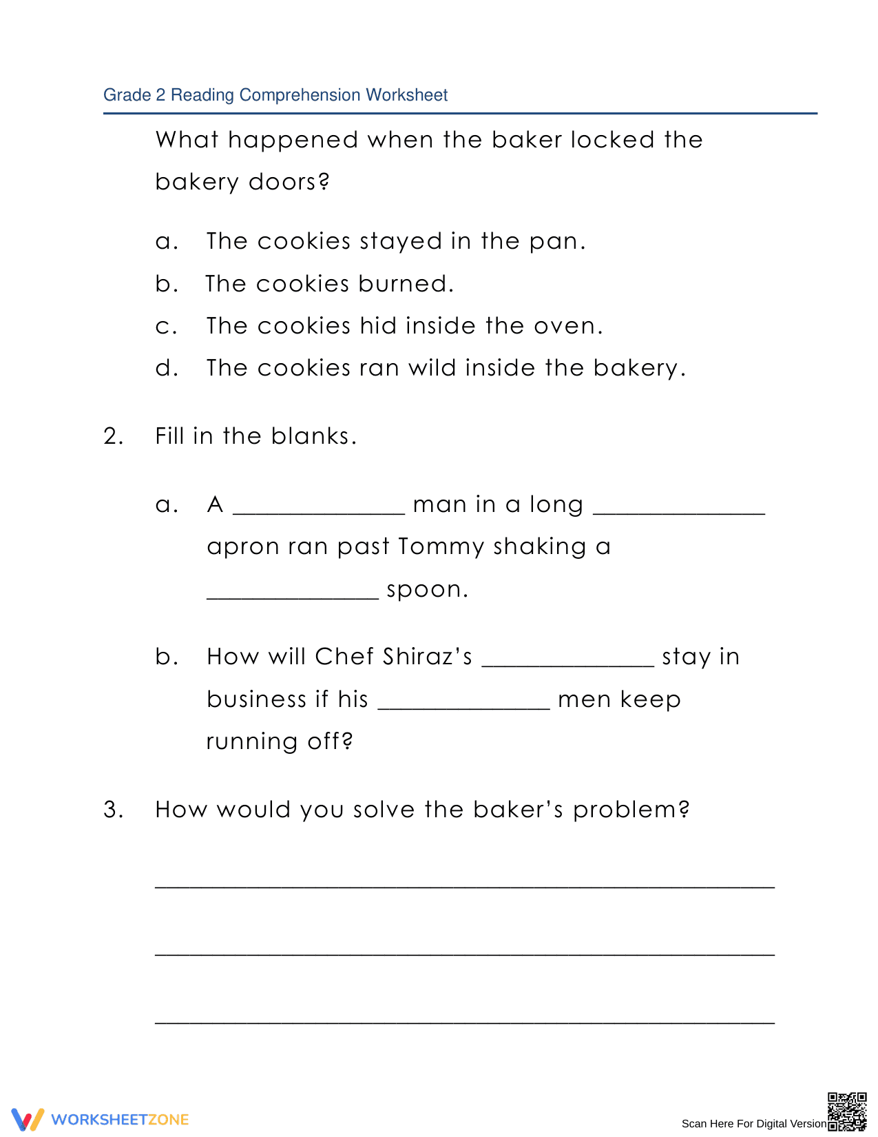 How to Catch a Cookie: A Reading Comprehension Story - Page 6
