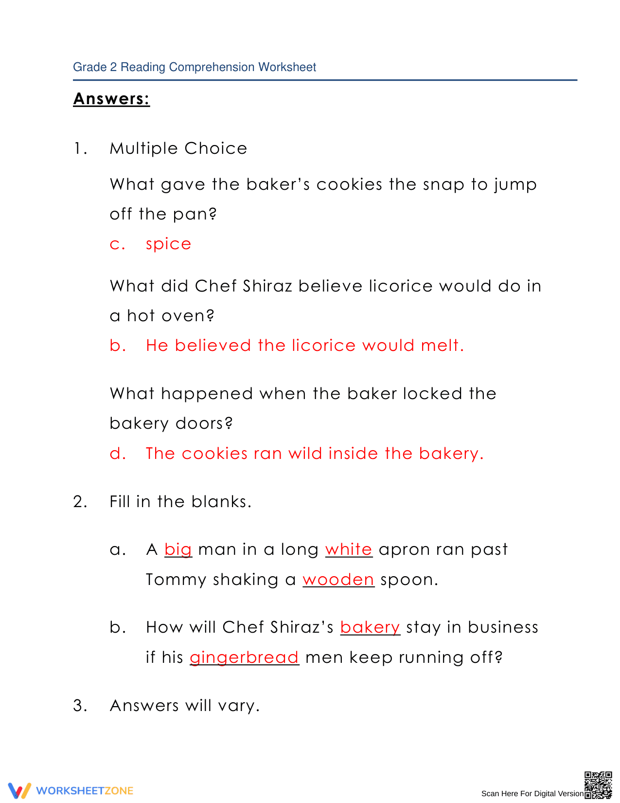 How to Catch a Cookie: A Reading Comprehension Story - Page 7