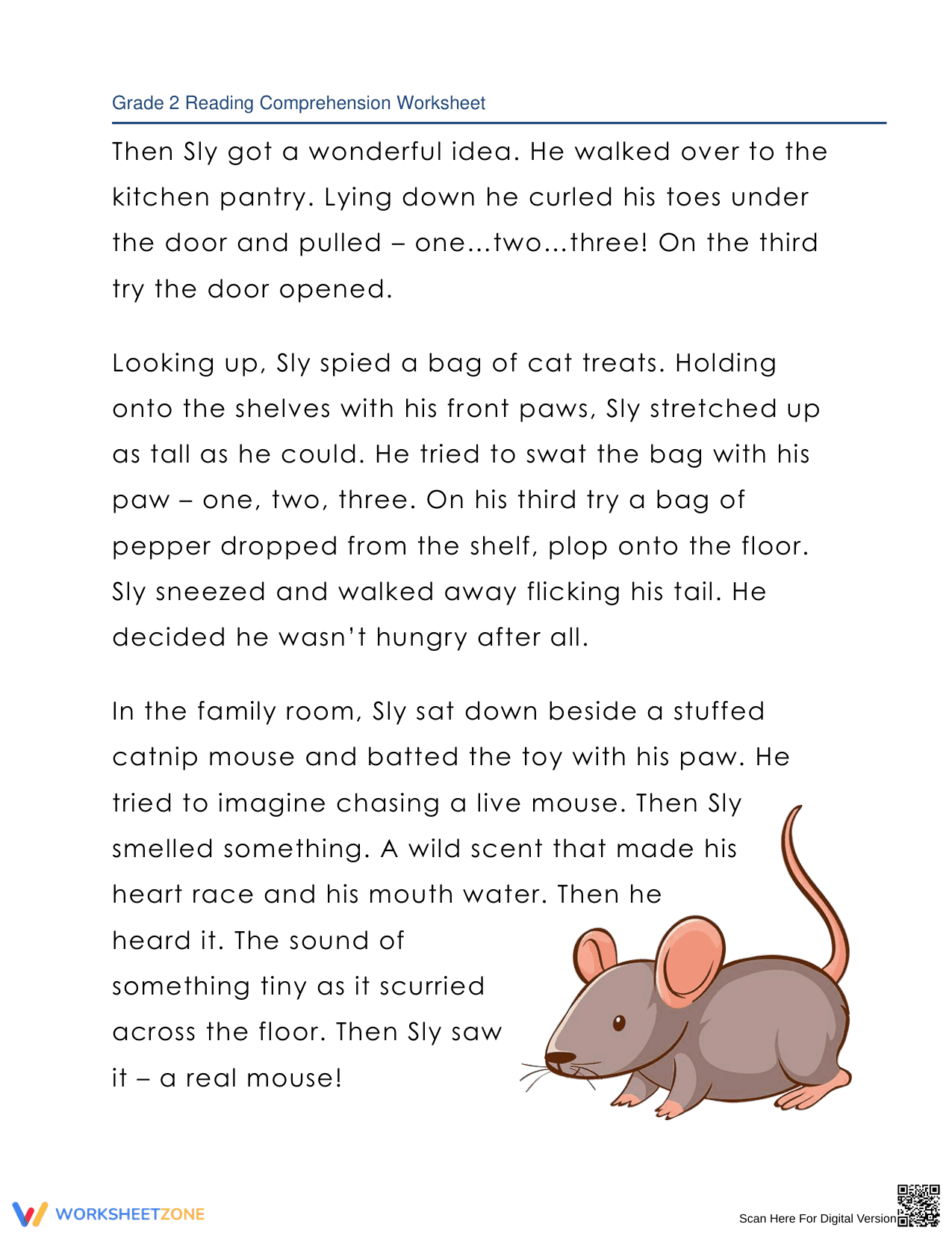 Sly's Secret Adventure: Reading Comprehension Fun - Page 2
