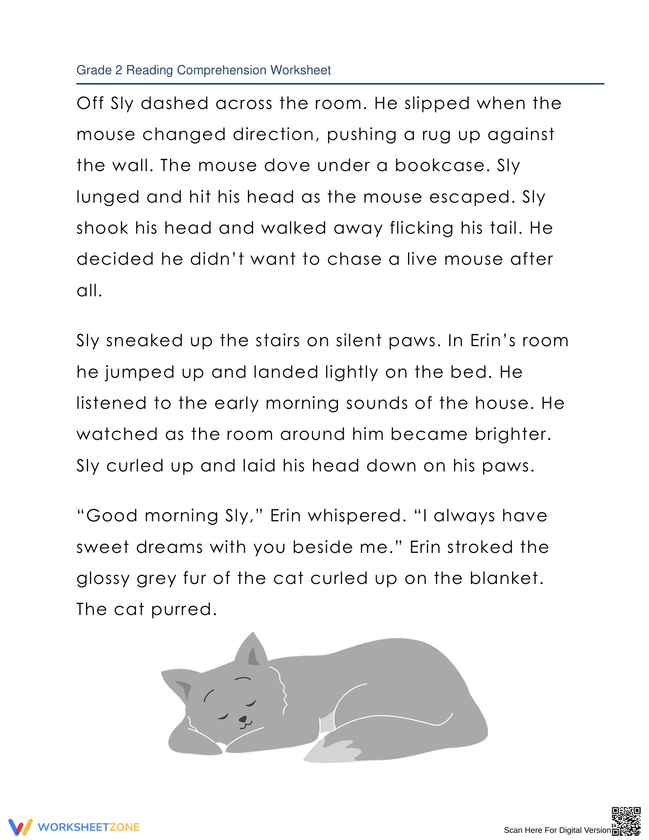Sly's Secret Adventure: Reading Comprehension Fun - Page 3