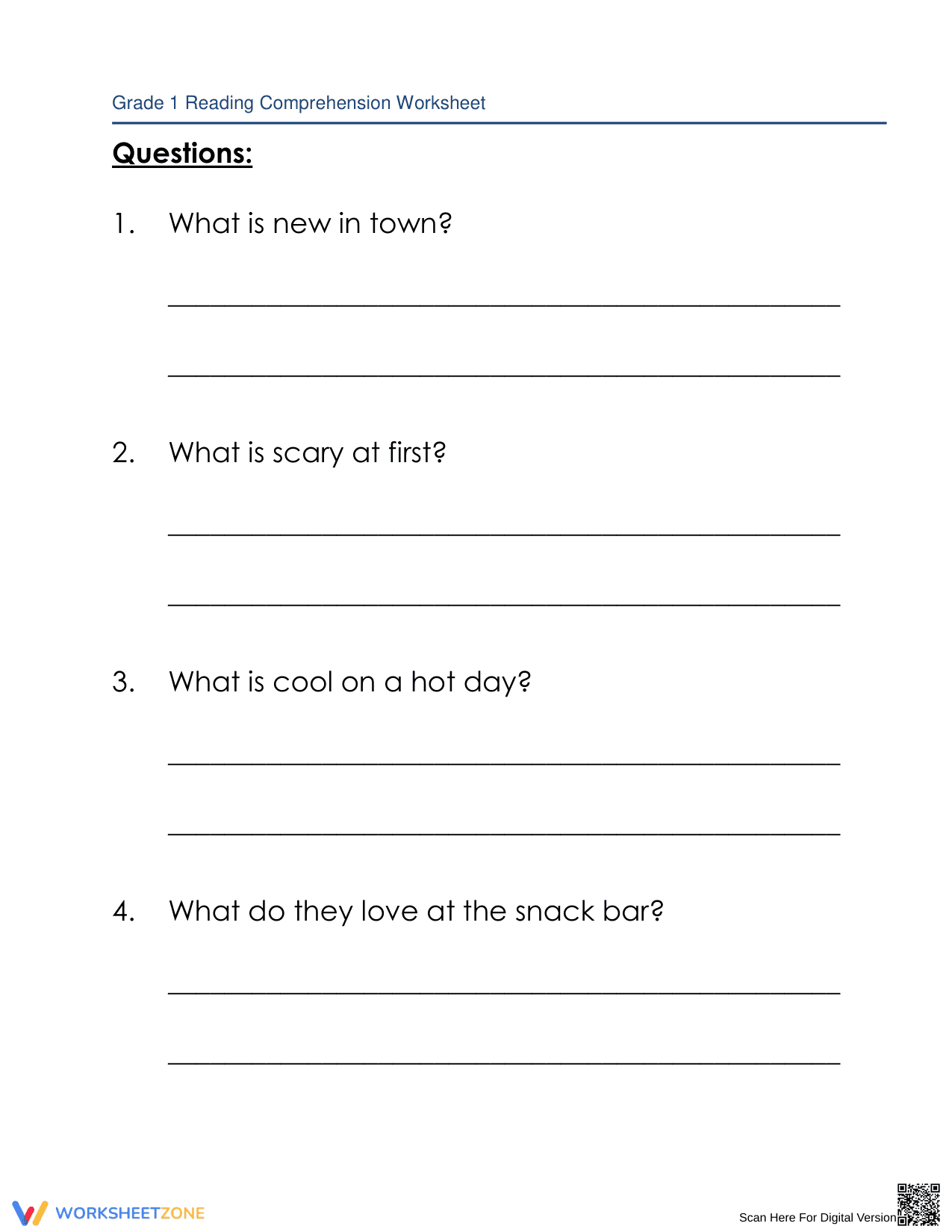 Visit to the Water Park: A Reading Comprehension Story - Page 2