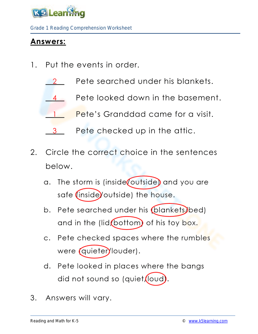 In Search of Courage: Reading Comprehension Worksheet - Page 6