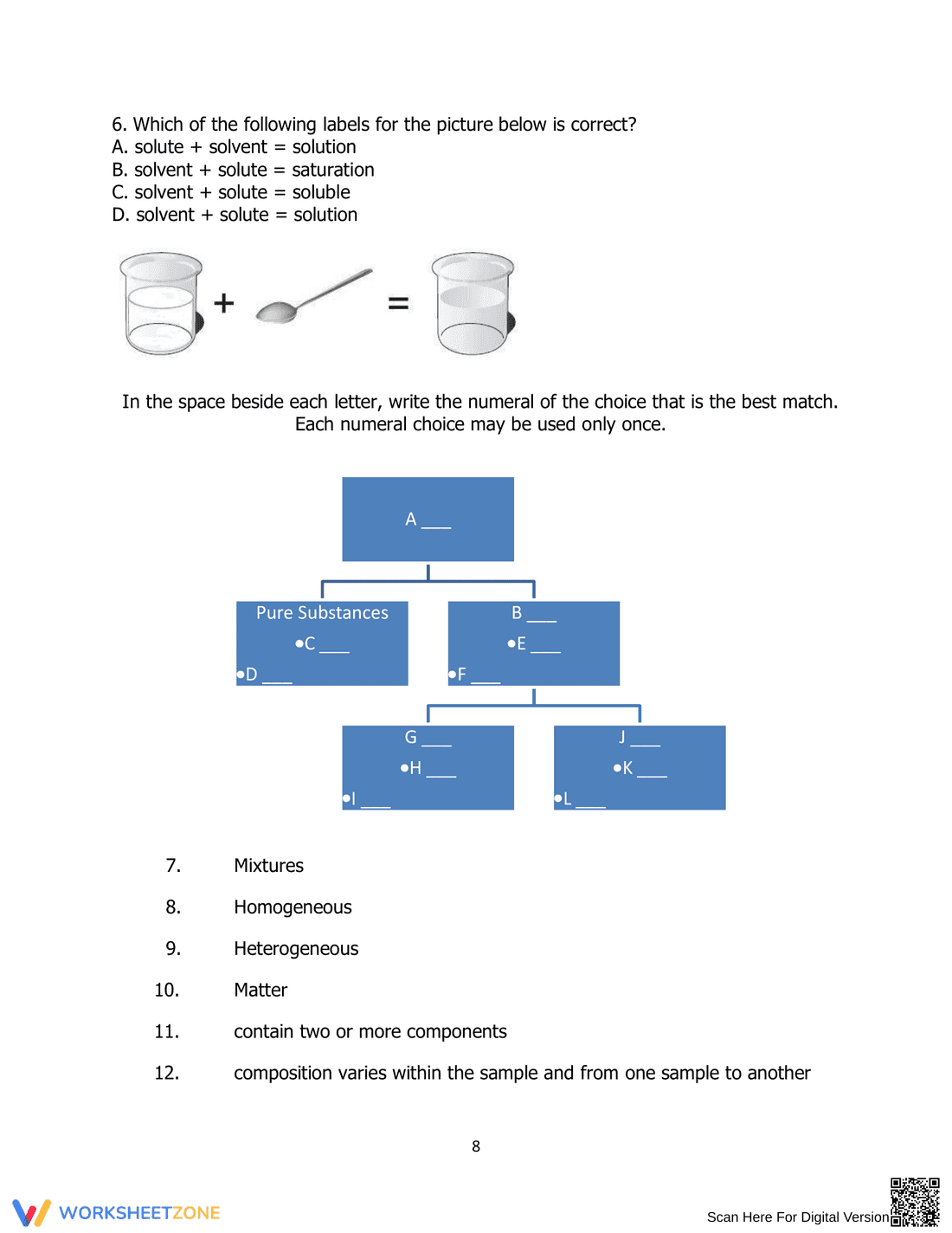 Explore Mixtures and Solutions: Classifying Matter - Page 8