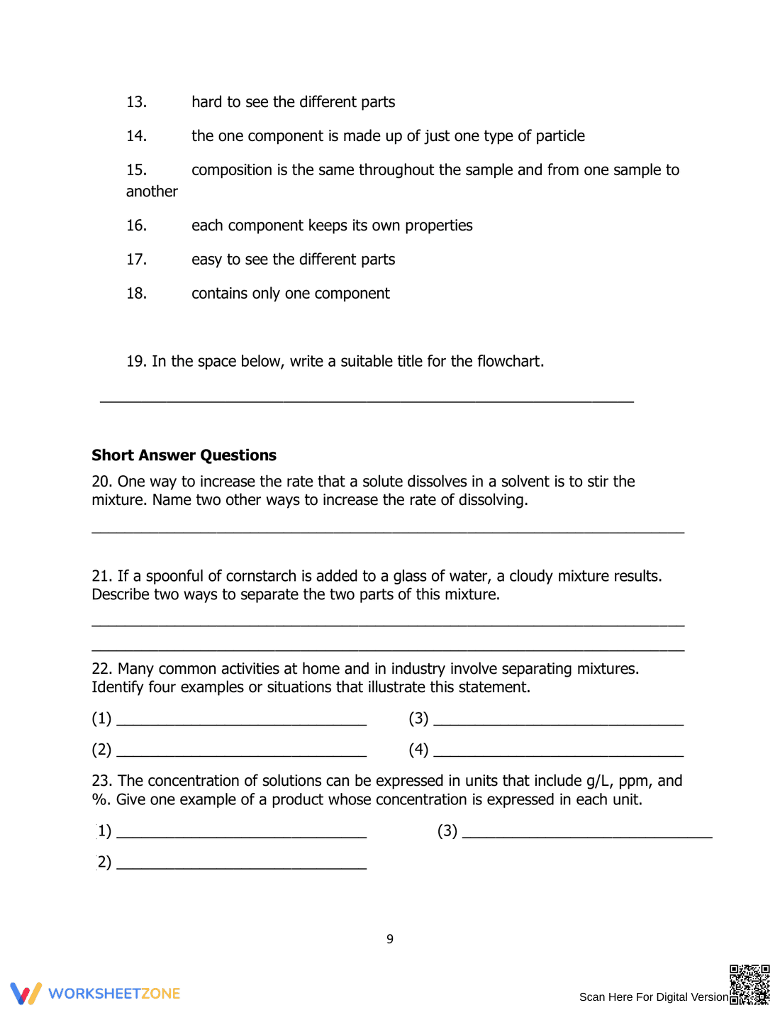 Explore Mixtures and Solutions: Classifying Matter - Page 9