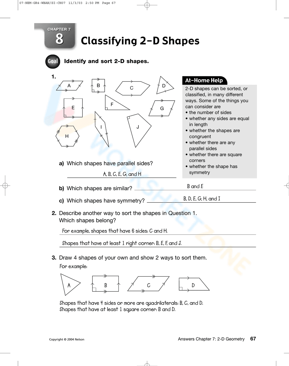 Classifying Quadrilateral: Geometry Theory & Exercise - Page 8