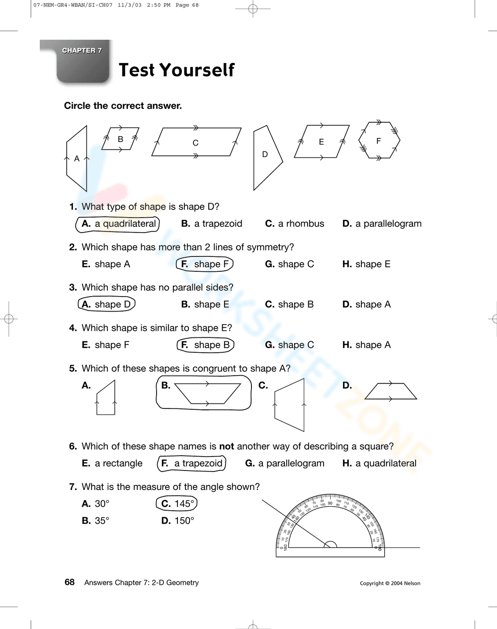 Classifying Quadrilateral: Geometry Theory & Exercise - Page 9