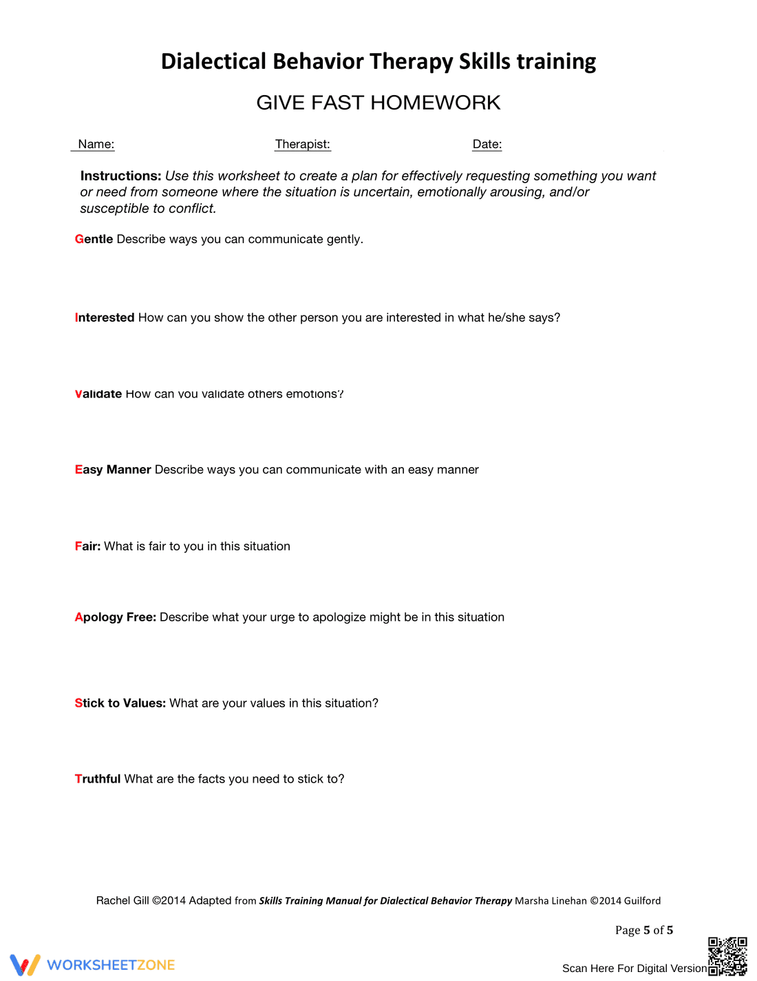 Updated DEAR MAN Communication Skills - Page 5