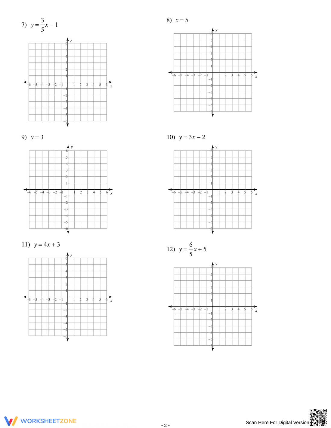 Updated Slope-Intercept Form Practice - Page 2