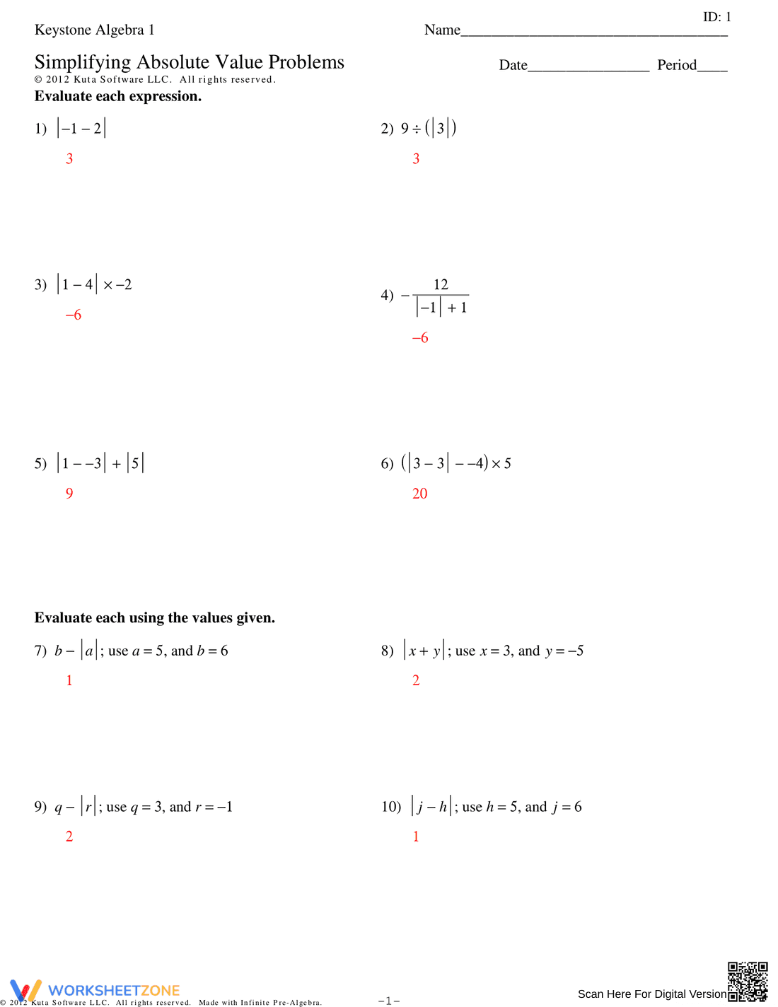 Mastering Exponent Rules Worksheet - Page 6