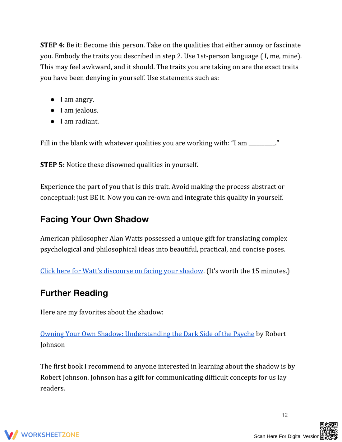 Working With Your Shadow: A Guide - Page 12