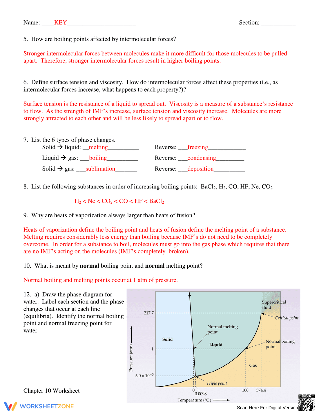 Liquids, Solids & Phase Changes Study Guide - Page 2
