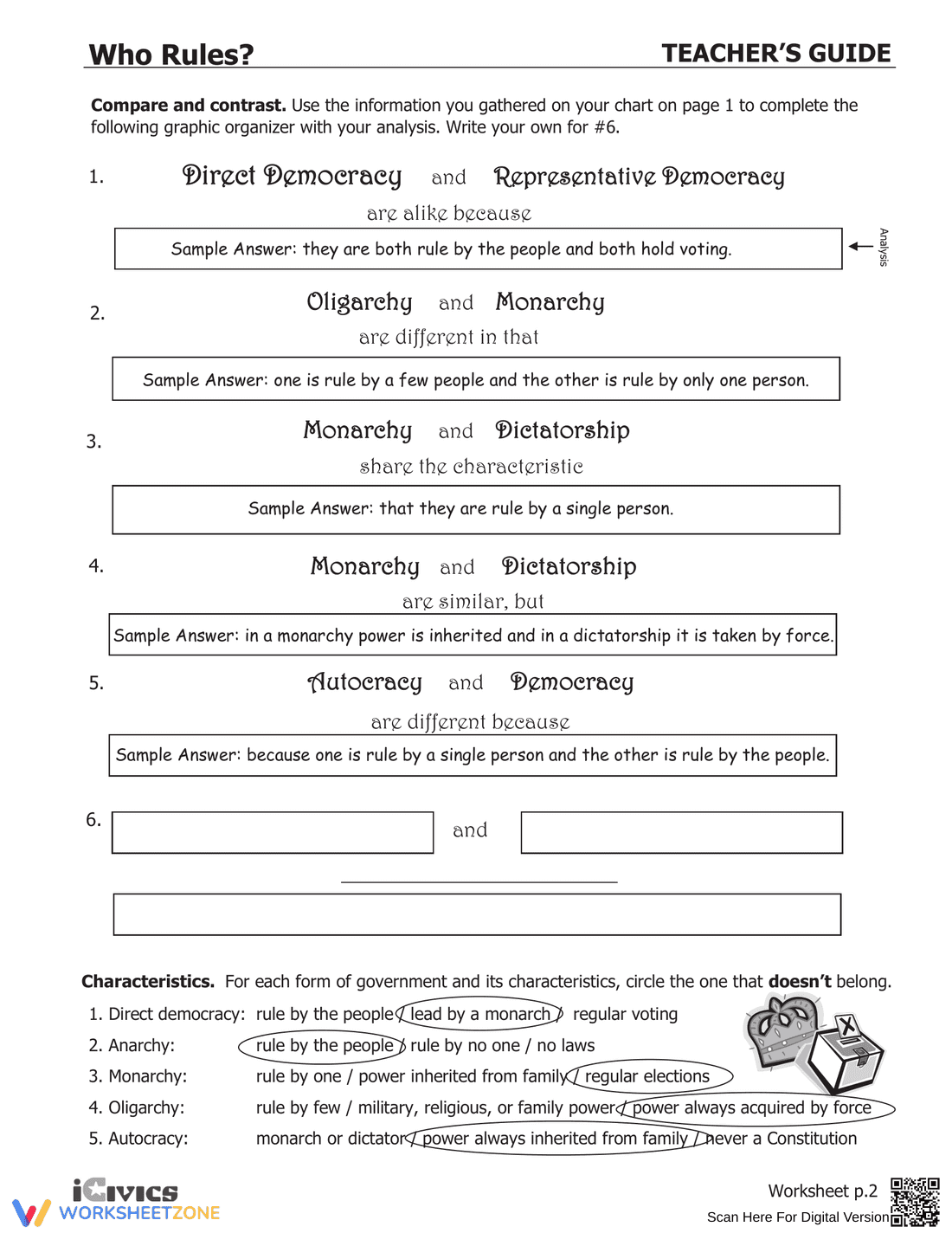 Updated Guide: Who Rules? Exploring Governments - Page 7